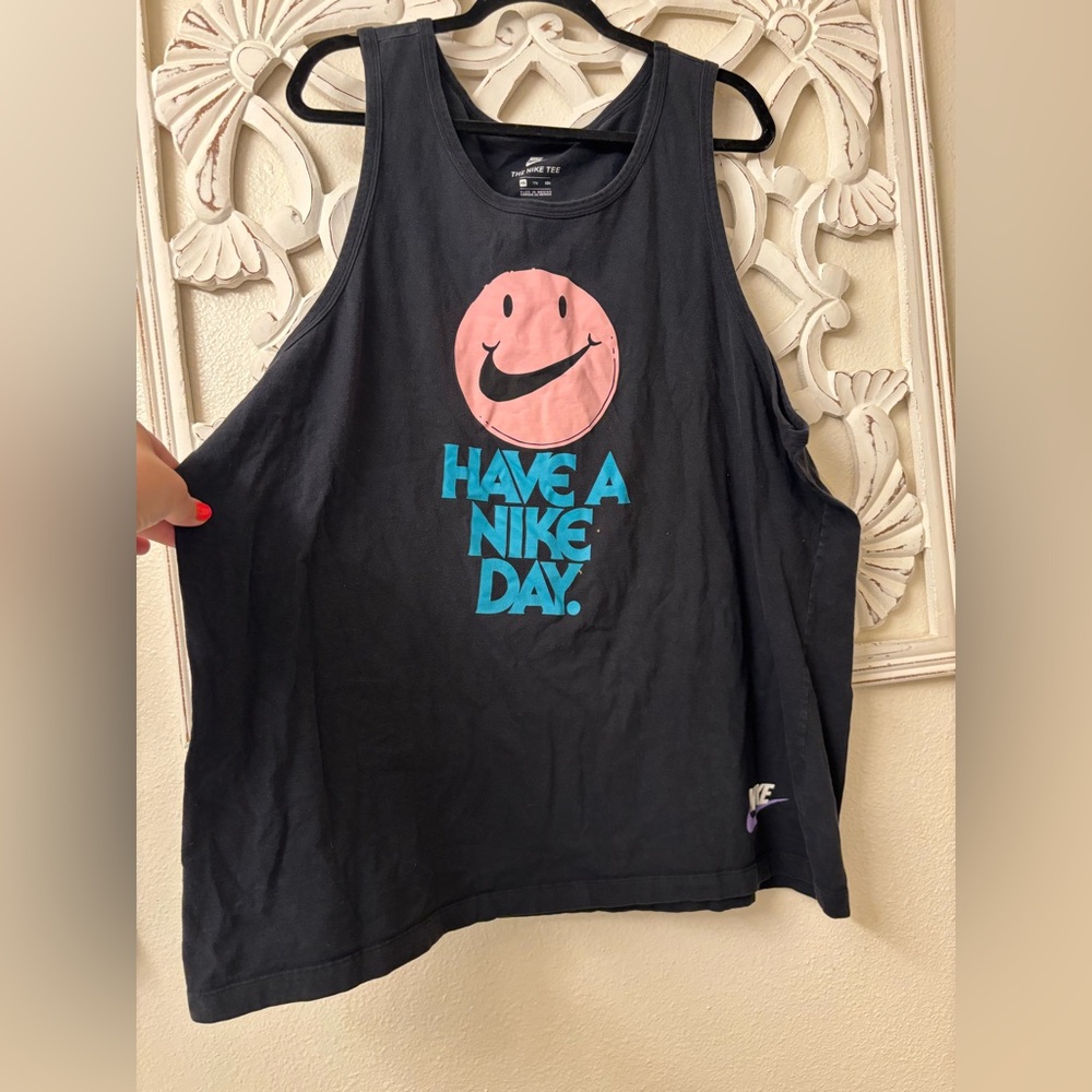 😀 Nike Tank Top • Vintage Style • Have A Nike Day • 100% Cotton • Size XXL